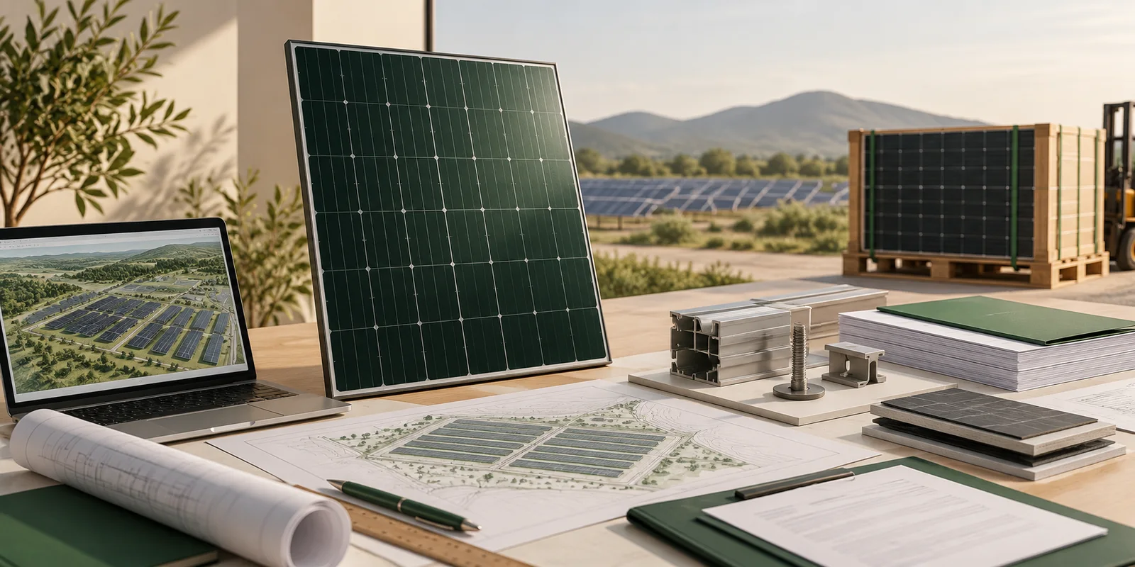 Concept illustration for Which module parameters should be confirmed before a European PV project inquiry?