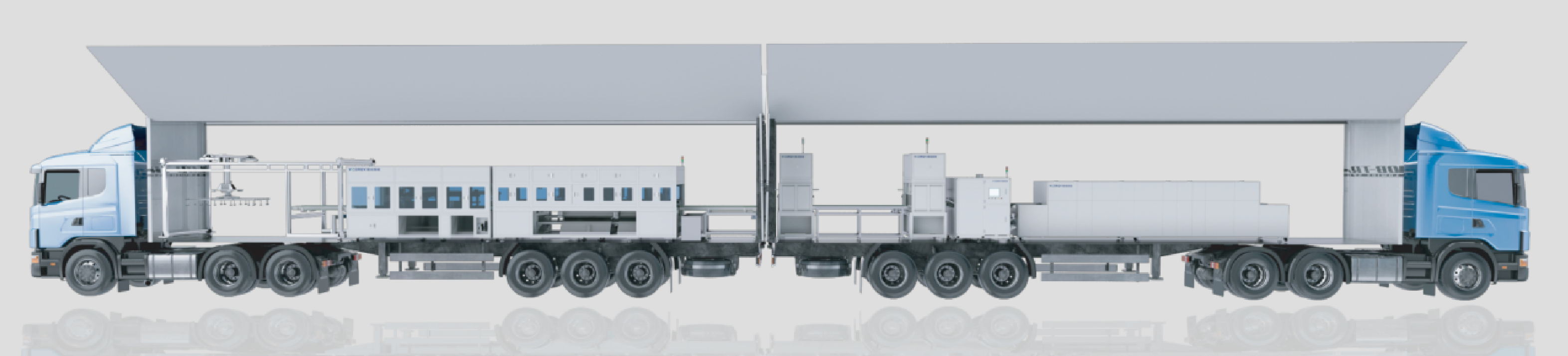Published concept image of containerized equipment described for end-of-life photovoltaic module processing